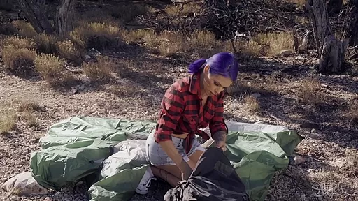 Foxxy in Pitching A Tent - TransAngels