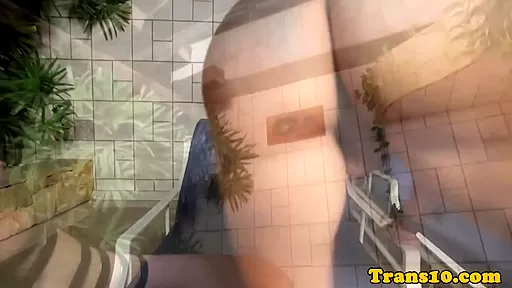 Solo latina tranny toying her culo