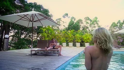Terence & Luana Pacheco in Brazilian Tour: Poolside Pleasure - TransAngels