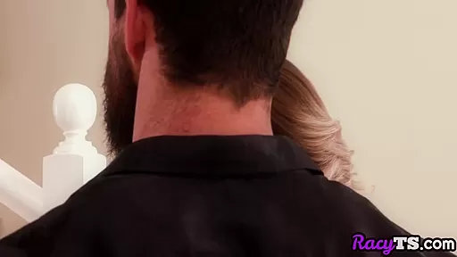 Busty TS MILF with big ass barebacked by BF in bedroom