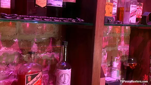 Kinky Bar Getting Glory Hole Mouth Fucked by Sweet Transexual Cock