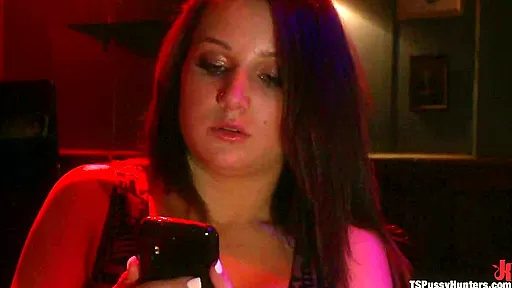 Kinky Bar Getting Glory Hole Mouth Fucked by Sweet Transexual Cock