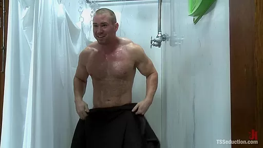 Hot and Nasty Gym Shower Blowjob leads to Fucking Her cock