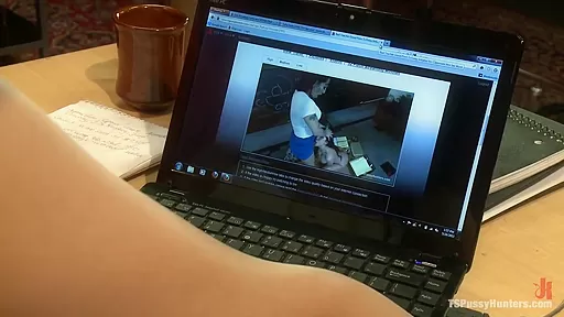 Busted Watching Porn at Work Boss Punishes Bad Employee w Her Own Cock