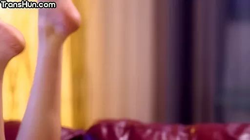 Trans beauty fucks nympho female in missionary in pussy