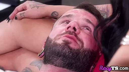 Bigtitted transgender fucked in asshole by dirty male