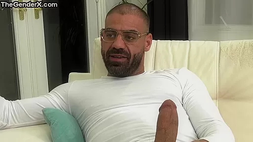 Transgender maid smashed in anal hole by big white dick