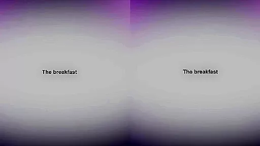 Intimate breakfast