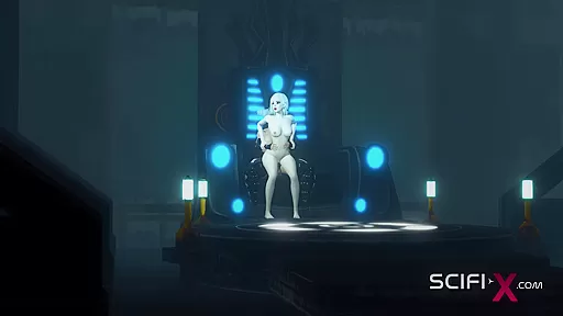Sci-fi transerotica Hot futa shemale with huge dick fucks a sexy blonde