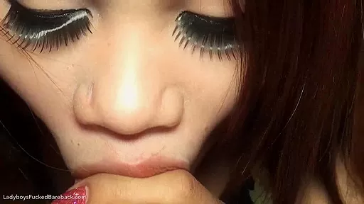 Ladyboy Nadia Bareback Facial