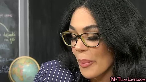 Trans tattooed teacher fucked by male student 18+ in anal hole