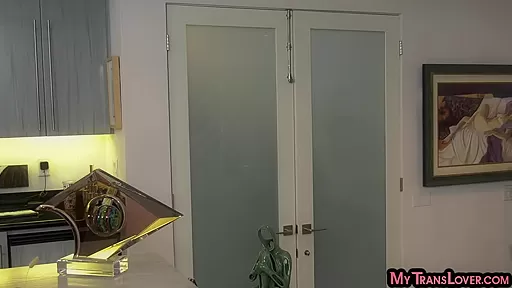 Tattooed Tranny babe 3way barebacked after ass rimmed