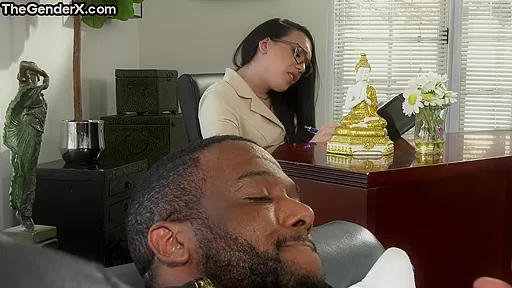Throating petite 19yo shemale fucked by BBC in anal hole