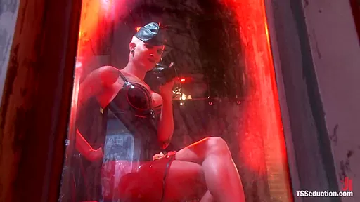TS Danni Daniels fucks a Straight Couple in The Red Light Restricted