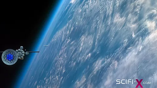 A hot young space girl gets fucked by female android futanari