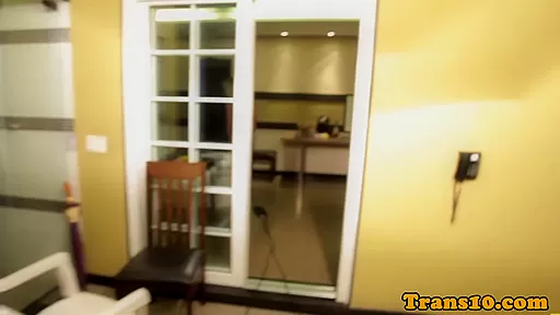 Classy tranny fingering her tight asshole
