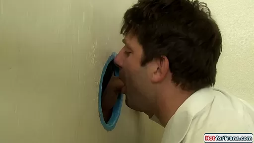 Big tits shemale Tori Mayes gloryhole bj and anal rides cock