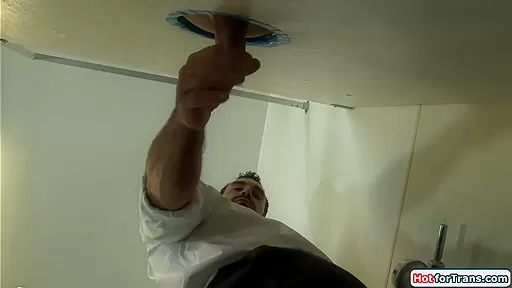 Big tits shemale Jenna Tales gloryhole deepthroat and anal