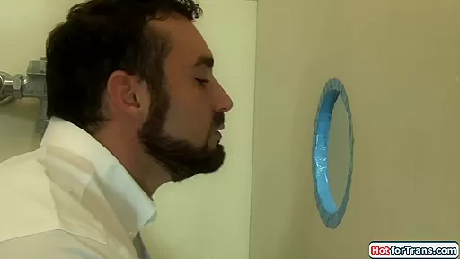 Big tits shemale Jenna Tales gloryhole deepthroat and anal