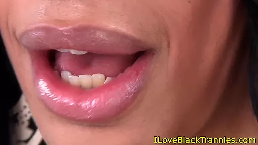 Solo shemale using toy while masturbating