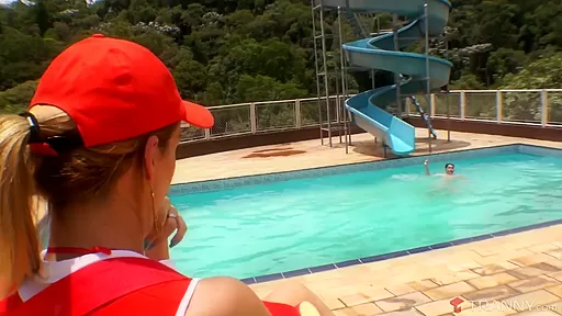 Bia Bastos & Alessandra Leite & Evelin Rangel & Laviny & Alexia Firenze & Sheron Fox & Laudas in A Half Dozen Tranny Lifeguards Gangbang A Cis Guy - Tranny