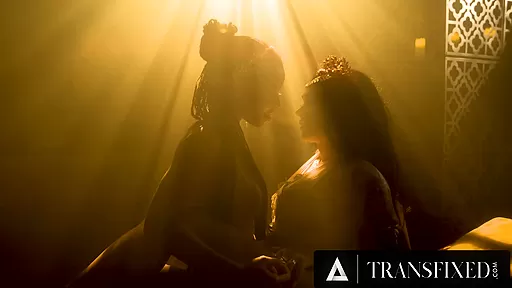 TRANSFIXED - Interracial Bubble Butt Goddesses Eva Maxim and Kira Noir Have Rough Passionate Sex