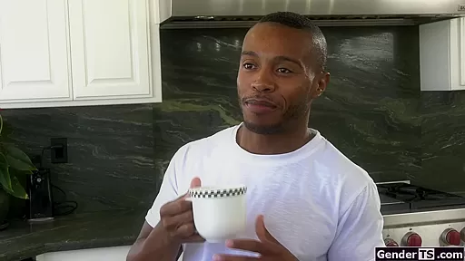 Trans stepmom Nikki Vicious handjobs and anal rides stepson