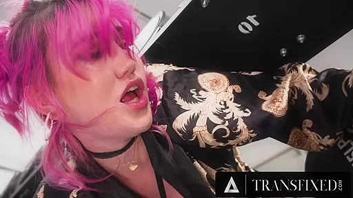 TRANSFIXED - Cutie Lena Moon Gets STUCK In The Gym And POUNDED By Big Dick Stud Who Takes Advantage