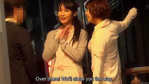 Japanese newhalf pair massage course for lucky customer