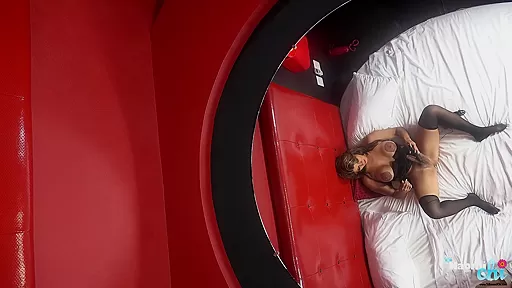 Big anal toy insertion