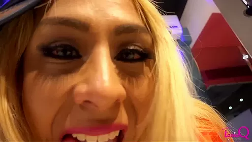 Blonde TS TaniaQ is a hot GangBanger