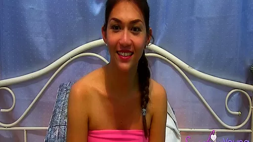 Cute Asian Transsexual Babe gets 100 percent Naked and Hard