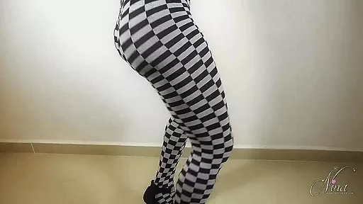 The Hot TransBabe NINA STRONGHOLD dancing and shaking her Tits and Cock