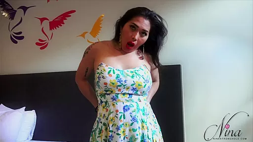 Spring dress with big tits