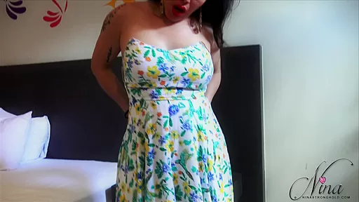 Spring dress with big tits