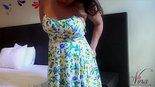 Spring dress with big tits
