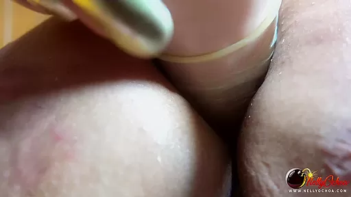 Hot TS with Huuuge Cock Fucked by a Dildo and Cumming