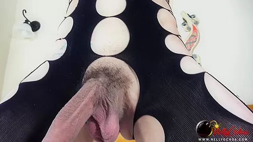 Big hard cock in Black Lingerie