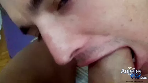 Massive Penis Trans getting a Deep Blowjob