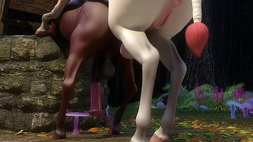 Amy's Big Wish - Centaur Things 2 of 2 - Futanari Centaurs Breeding Each Other In Their Butts!