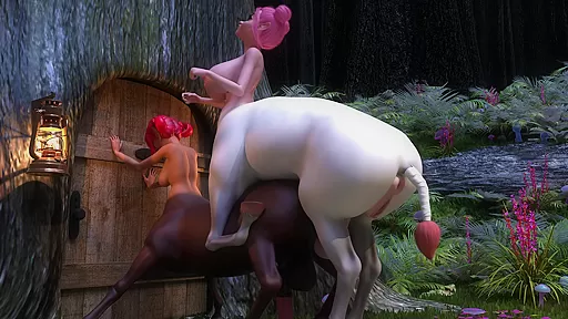 Amy's Big Wish - Centaur Things 2 of 2 - Futanari Centaurs Breeding Each Other In Their Butts!