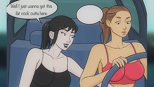 MOTION COMIC - Her StepDaughter - 2 - Futanari Girl Gets A Blowjob From Her Girlfriend!