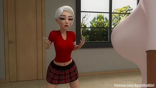 Amy's Big Wish - Doe Dick - Futanari Hentai student 18+ Cartoon - Public