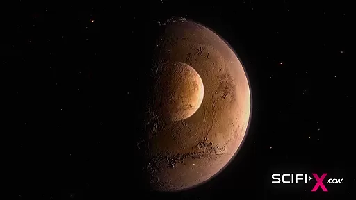 A sexy hottie gets fucked by a female alien in a cave on an exoplanet