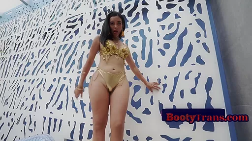 Bigbooty trans Latina blows before bareback pounded