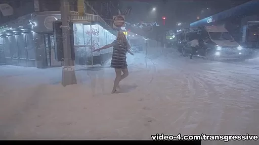 Aubrey Kate in Bonus-Snow Flashing