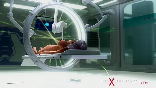 Hot sex in sci-fi med bay. *** dickgirl android fucks hard a young hottie