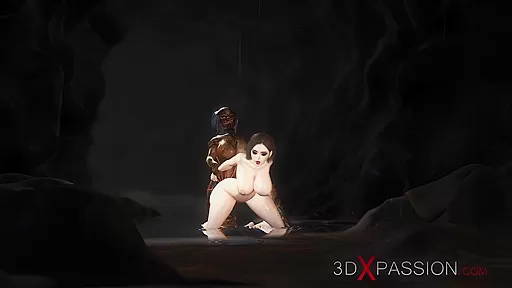 Super horny sexy secretary has hard anal sex by predator futa