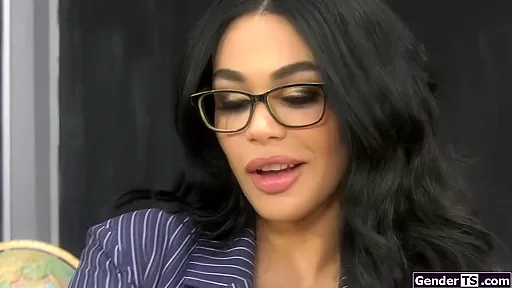 Big boobs tgirl teacher Eva Maxim rimmed n analed by student 18+