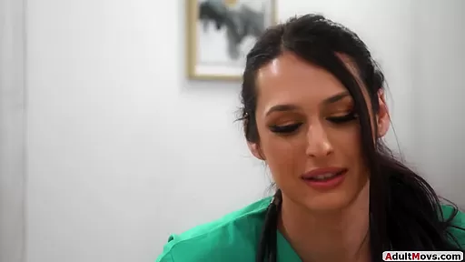 Ts nurse Khloe Kay sucks n anal gangbanged by ***shemale gfs